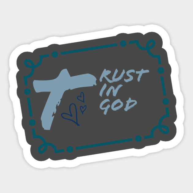 Trust tshirt. Christian apparel Sticker by Onyi